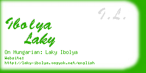 ibolya laky business card